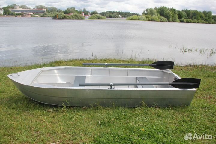 Лодка алюминиевая Малютка-Н 2.9 м.с транцем, новая