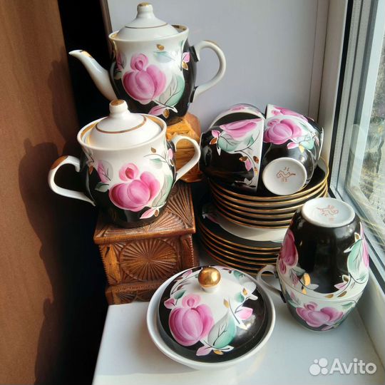 Сервиз Чайная пара трио Хайта чайник Агашки