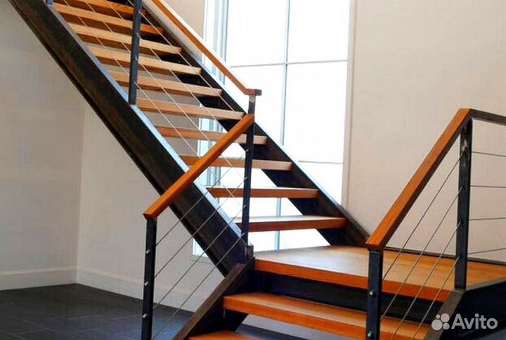 Обшивка ступеней Дубом