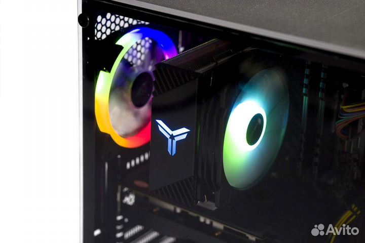 Мощный игровой компьютер,Ryzen5 5500/16Gb/rx6600xt