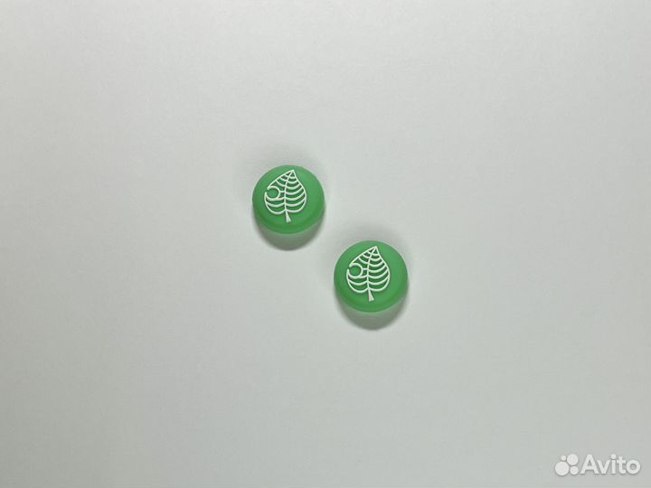 Накладки на стики для Switch - Лист(Зелено-Белые)