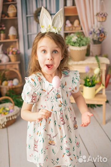 Детская фотосессия/ Пасха с кроликом