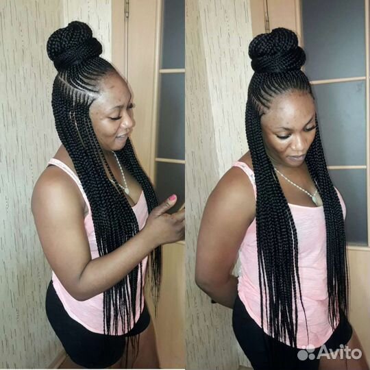 Афрокосички с канекалонами