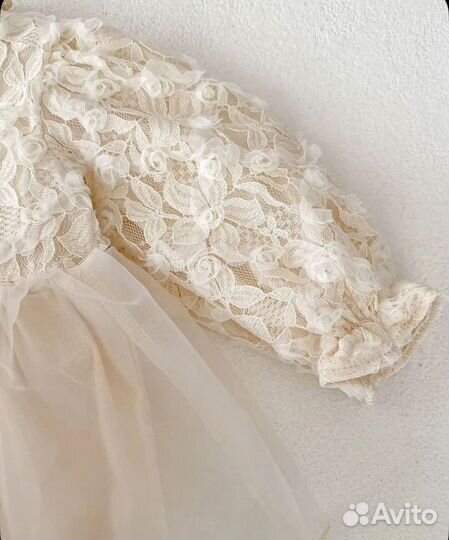 Праздничное платье-бодик р.68-74