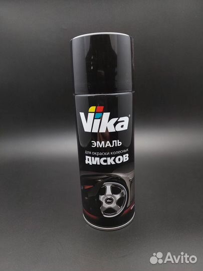 Vika Краска спрей для дисков черная/ аэрозоль