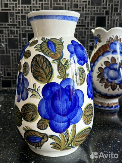 Кувшин ваза блюдо зик Конаково СССР