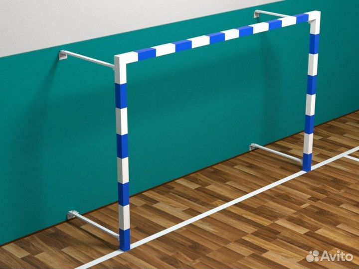 Ворота минифутбольные/гандбольные складные, прис