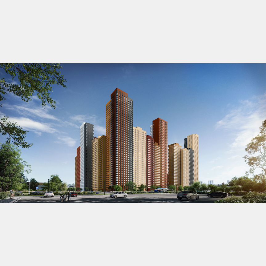 2-к. квартира, 57,3 м², 19/46 эт.