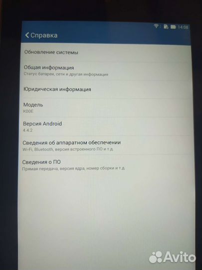 Планшет asus k00e
