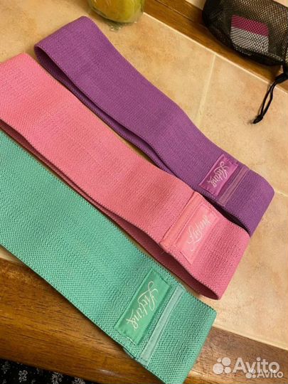 Резинки для фитнеса тканевые / ленточные эспандеры