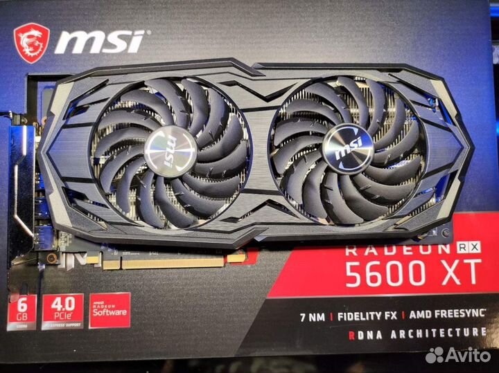 Видеокарта AMD MSI RX 5600 XT gaming MX 6 GB