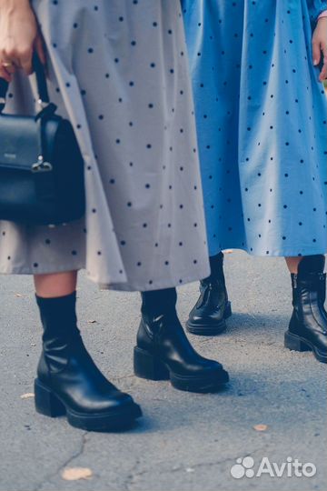 Платье из теплого хлопка 42-44