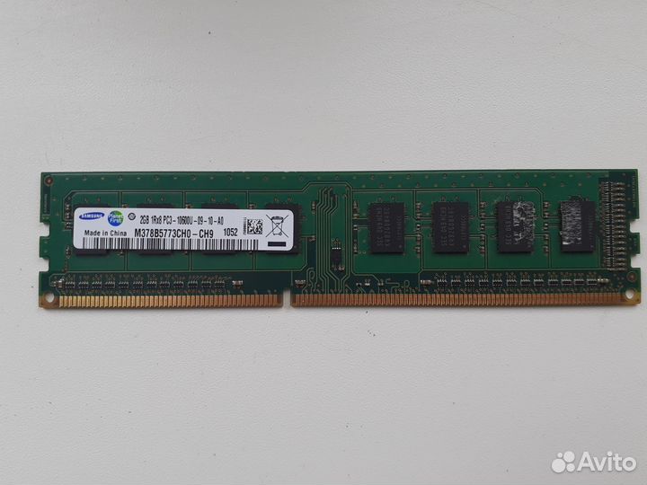 Продается модуль памяти 268 1rx8 pc3 10600u