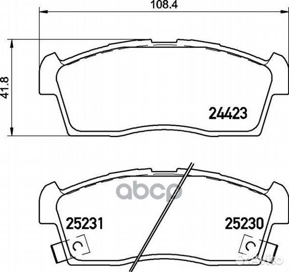 Колодки тормозные дисковые перед NP3050 NIS
