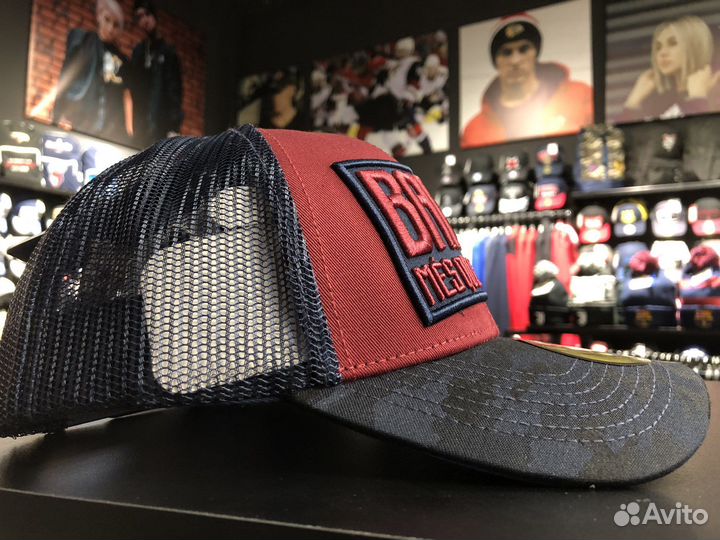 Бейсболка: Barcelona, Бордовый-Синий