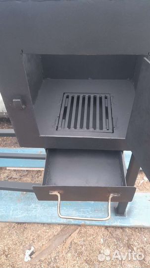 Мангал с печью под казан