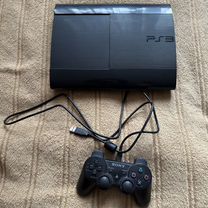 PS3 Super Slim 500 гб, в отличном состоянии