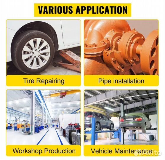 Пневматический ударный гайковерт vevor 1/2 in