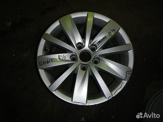 Диск колесный литой R16 5*112 j7,0 ET45 DIA57,1 (v