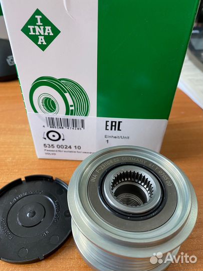 Обгонная муфта генератора 535002410 INA Volvo