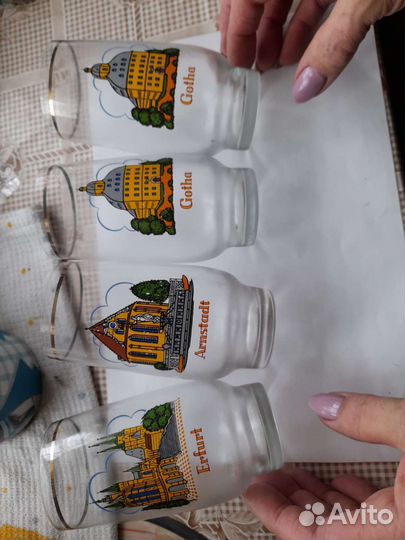 Стаканы из германии с городами