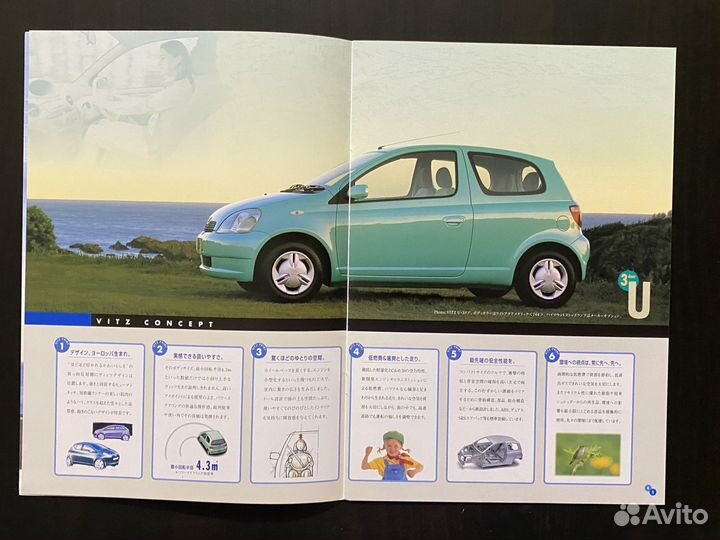 Оригинальный каталог Toyota Vitz 1999 scp10