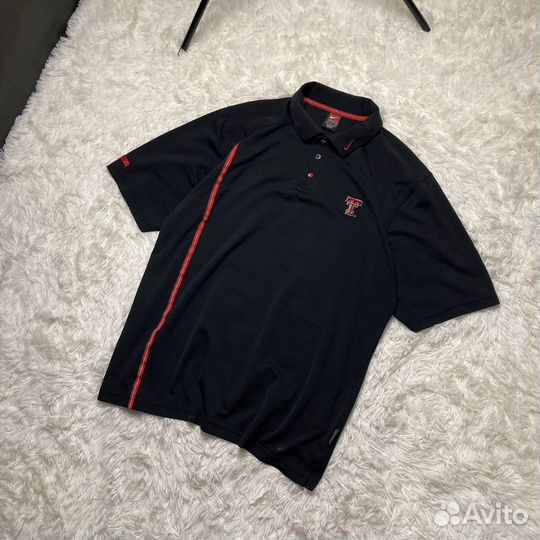 Винтажное поло Nike Texas Tech 90s оригинал