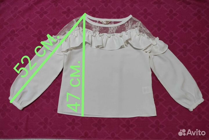 Блузка для девочки 128 см