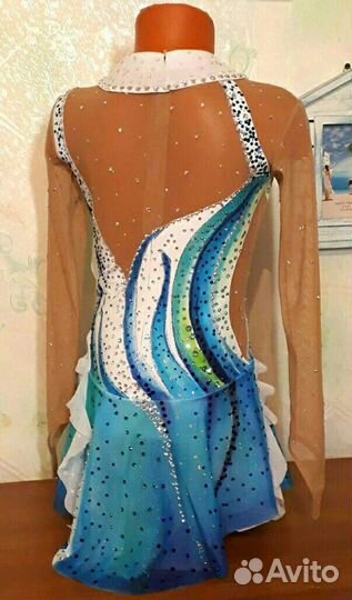 Платье для фигурного катания рост 140 см