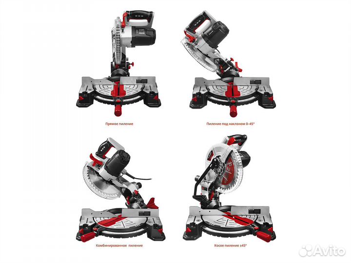 Торцовочная пила 1600 Вт, зпт-255-1800 лм2