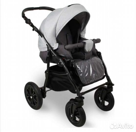 Коляска 2 в 1 серый