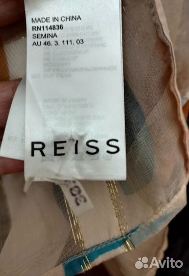 Блузка жен. 100%шелк, фирма reiss, раз. 40-44(8)