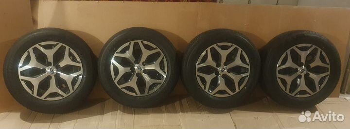 Новые колёса в сборе с датчиками r17 на Субару