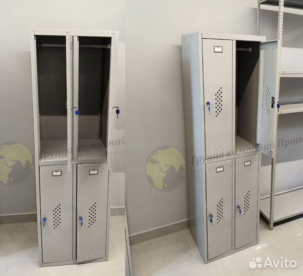 Шкаф металлический для раздевалок кабинка