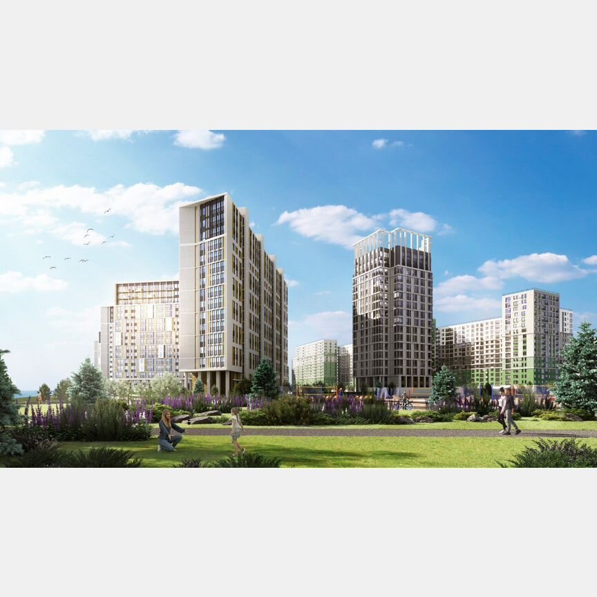 2-к. квартира, 64,1 м², 15/16 эт.