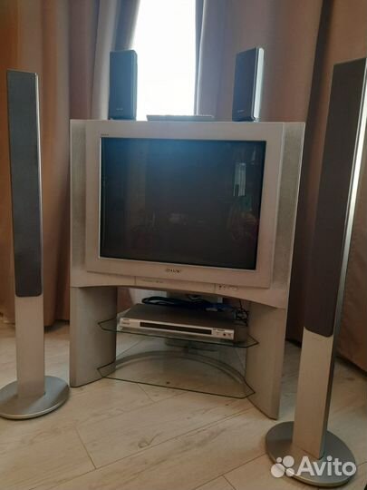Телевизор sony trinitron с домашним кинотеатром
