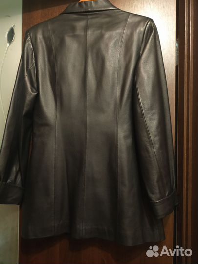 Кожаный френч женский