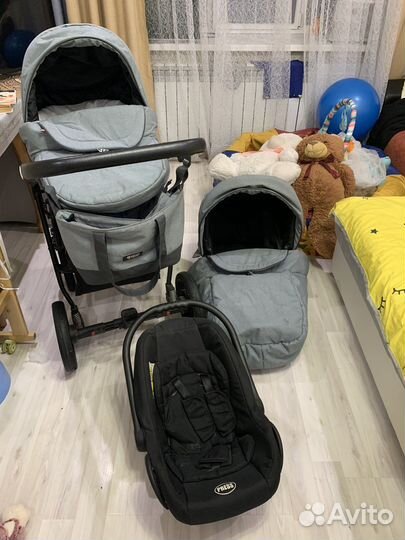 Коляска 3в1 Riko Basic Bella 01