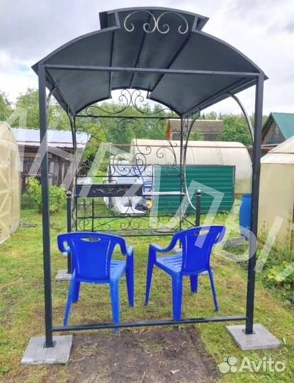 Мангал с печью под казан