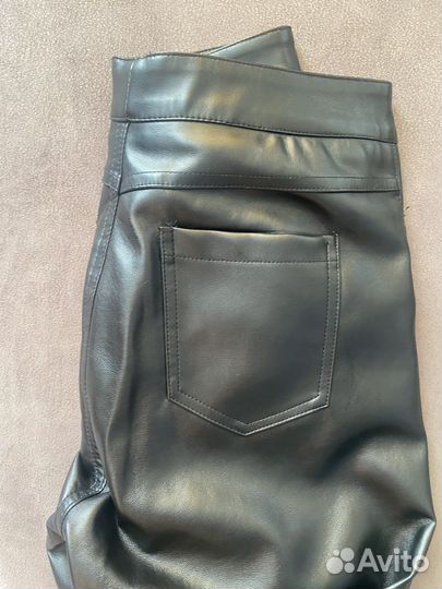 Брюки из экокожи