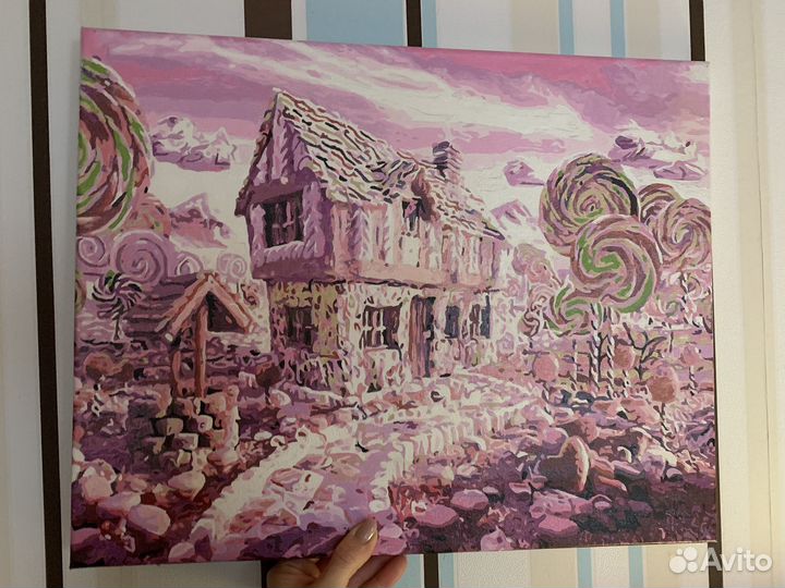 Картина, пряничный домик