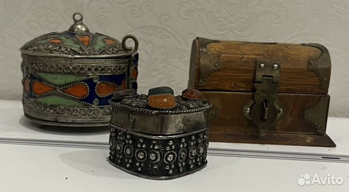 Старинная шкатулка таблетница кокаиница винтаж