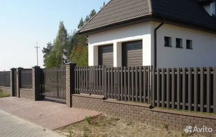 Забор металлический за 1 день под ключ