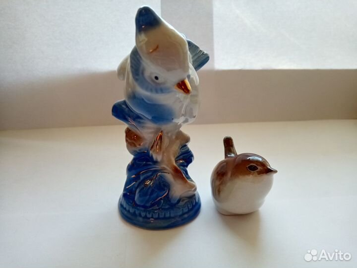 Статуэтки Синица Гжель, Крапивничек лфз СССР