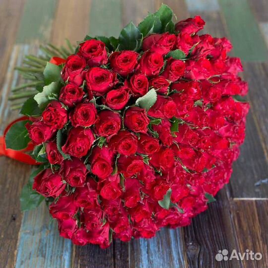 Букет из 101 розы Класс 50 см Премиум