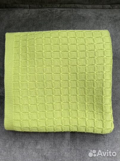 Вязаный плед- покрывало, 130х160