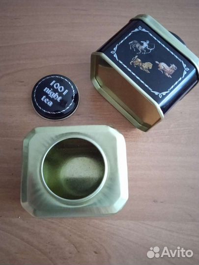 Жестяные коробочки из-под чая