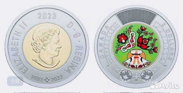 2 доллара 2023 год День коренных жителей Канады