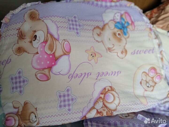 Набор постельного белья в детскую кроватку