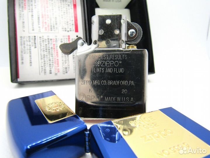 Зажигалка Zippo Armor - Deep Blue Gold Ingot